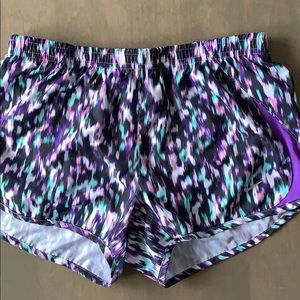 Nike Running Shorts with Built In Brief Like New!